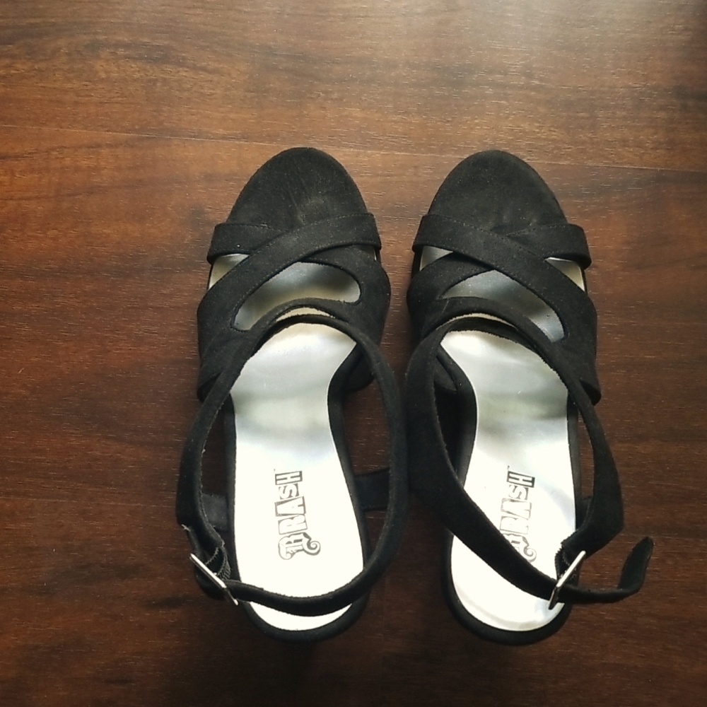 Ladies black High Heel Sandals